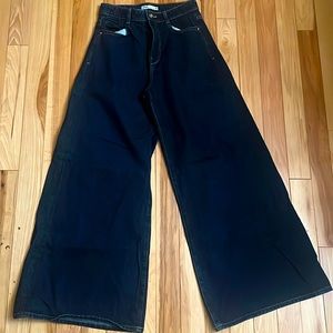 Zara High waisted wide leg jeans sz 8